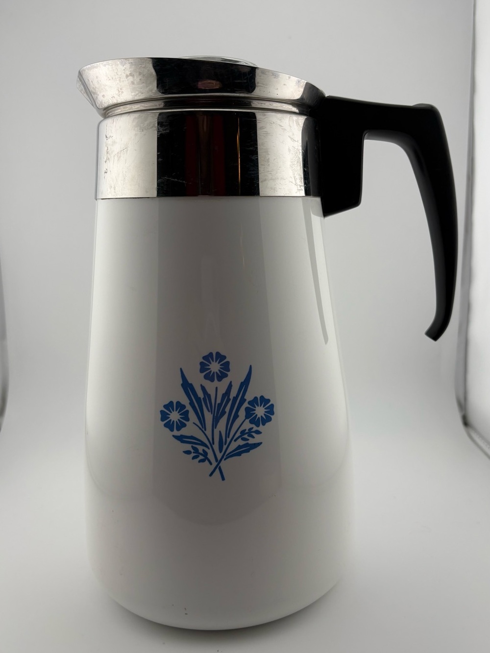Corning Ware Blue Cornflower 9 Cup Percolator with insides and lid - Picture 3 of 9